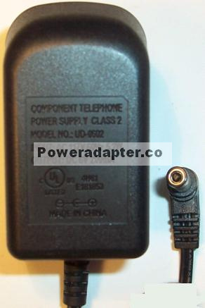 COMPONENT UD-0602 AC ADAPTER 6V 200mA 5W PHONE POWER SUPPLY - Click Image to Close