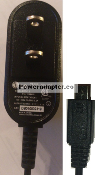 LG STA-U34WDI AC ADAPTER 5.1V DC 0.7A NEW PHONE CHARGER - Click Image to Close