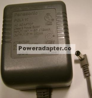 Panasonic PQLV10 AC Adapter 9V 850mA Power Suply cordless phone - Click Image to Close