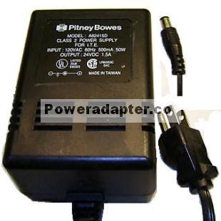 PITNEY BOWES A82415D AC ADAPTER 24VDC 1.5mA Power Supply - Click Image to Close