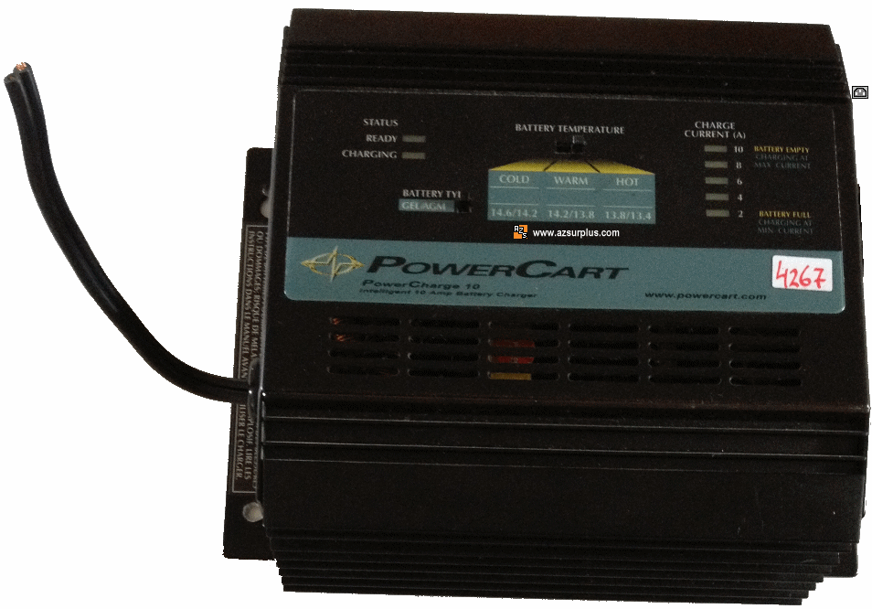 Powercart Powercharger 10 Power Supply IndustrialBattery Charger - Click Image to Close