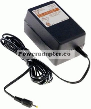 SONY AC-E30HG AC ADAPTER 3VDC 700mA -( )- NEW 0.7x2.3x9.6mm - Click Image to Close