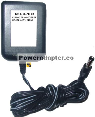 AD35-09003 AC ADAPTER 9VDC 300mA 22W Class 2 Transformer POWER S - Click Image to Close