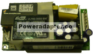 EOS VLT60-3000 S50 Bare PCB Proprietary Power Supply 5VDC -5V 12