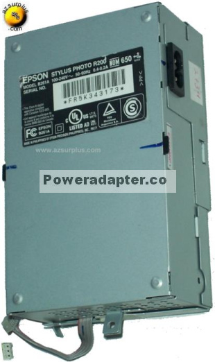 EPSON B261A POWER SUPPLY FOR EPSON STYLUS PHOTO R200 PRINTER - Click Image to Close