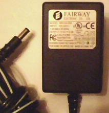 FAIRWAY WN10A-090 AC ADAPTER 9V DC 1.11A POWER SUPPLY - Click Image to Close