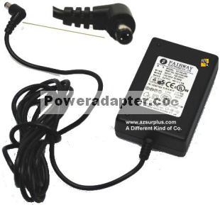 Fairway VE10B-090 AC Adapter 9VDC 1.11A -( ) Used 2x5.5mm 90 10 - Click Image to Close