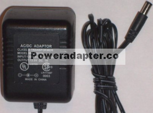 MERRY KING MK-135100 AC ADAPTER DC 13.5V 1A POWER SUPPLY CLASS 2 - Click Image to Close