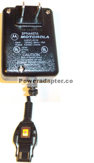 MOTOROLA SPN4457A.6V Dc 340mA AC ADAPTER A-AC41-45134 Cell Phone - Click Image to Close