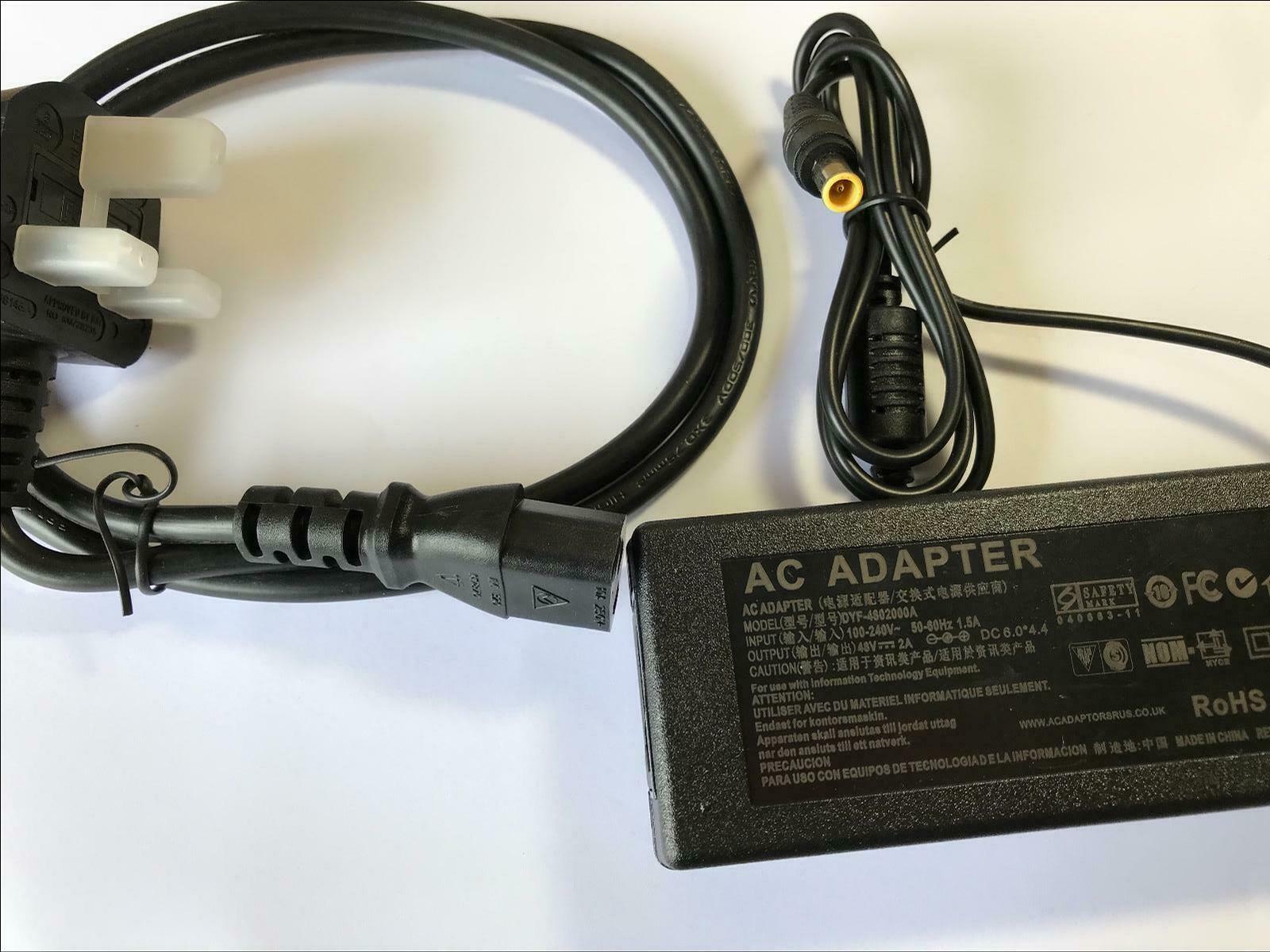 48V AC-DC Adapter Power Supply for POE Swann NVR8-7085 CCTV System Bundled Items: Power Cable MPN: MEZf EAN: 50f