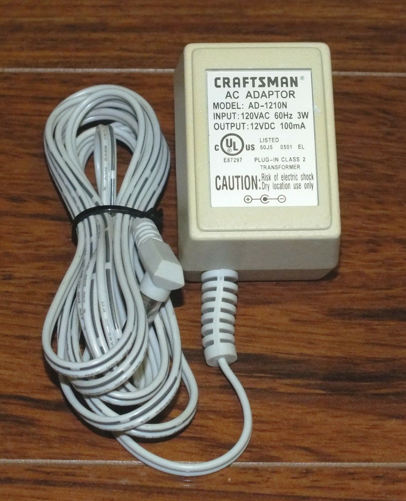 Craftsman (AD-1210N) AC Adaptor Plug In Class 2 Transformer Power Supply! 12VDC Country/Region of Manufacture: Unkno