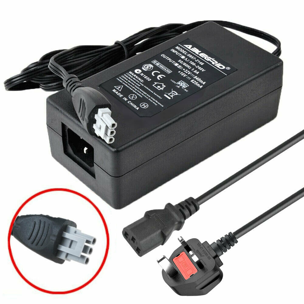 AC/DC Adapter For HP Photosmart C4272 C4280 C4385 0957-2231 AIO Printer Power Color: Black Input voltage: AC 100-240Vol - Click Image to Close