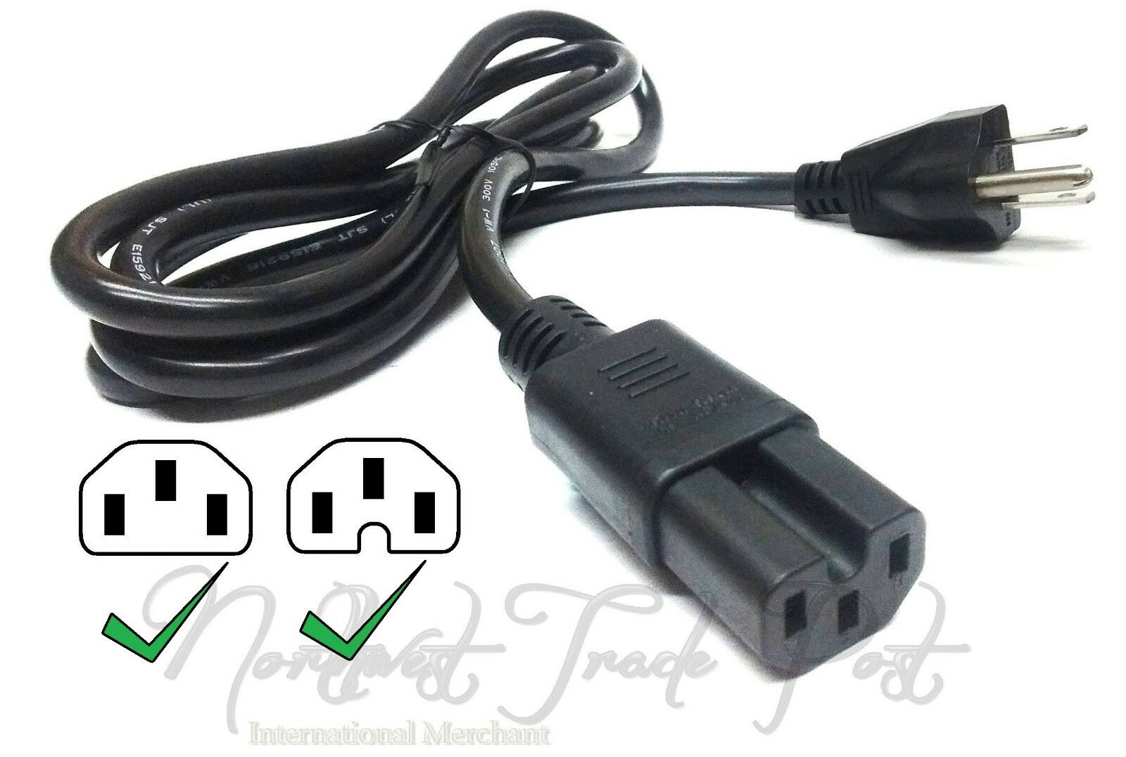 AC Power Cord Supply for ION iPA105Q Pathfinder II 2 Charger Bluetooth Speaker Model: iPA105 Modified Item: No Count - Click Image to Close
