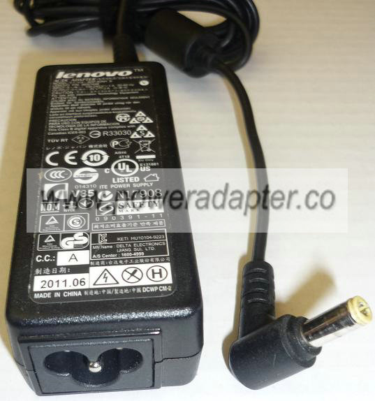 LENOVO ADP-40NH B AC ADAPTER 20V DC 2A USED -(+) 2.5x5.5mm POWER - Click Image to Close