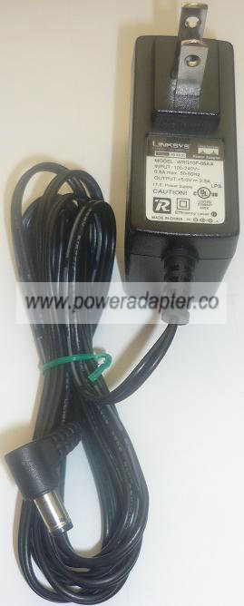 LINKSYS WRG10F-05AA AC ADAPTER 5VDC 2.5A USED -(+) 2.5x5.5x9.6mm - Click Image to Close
