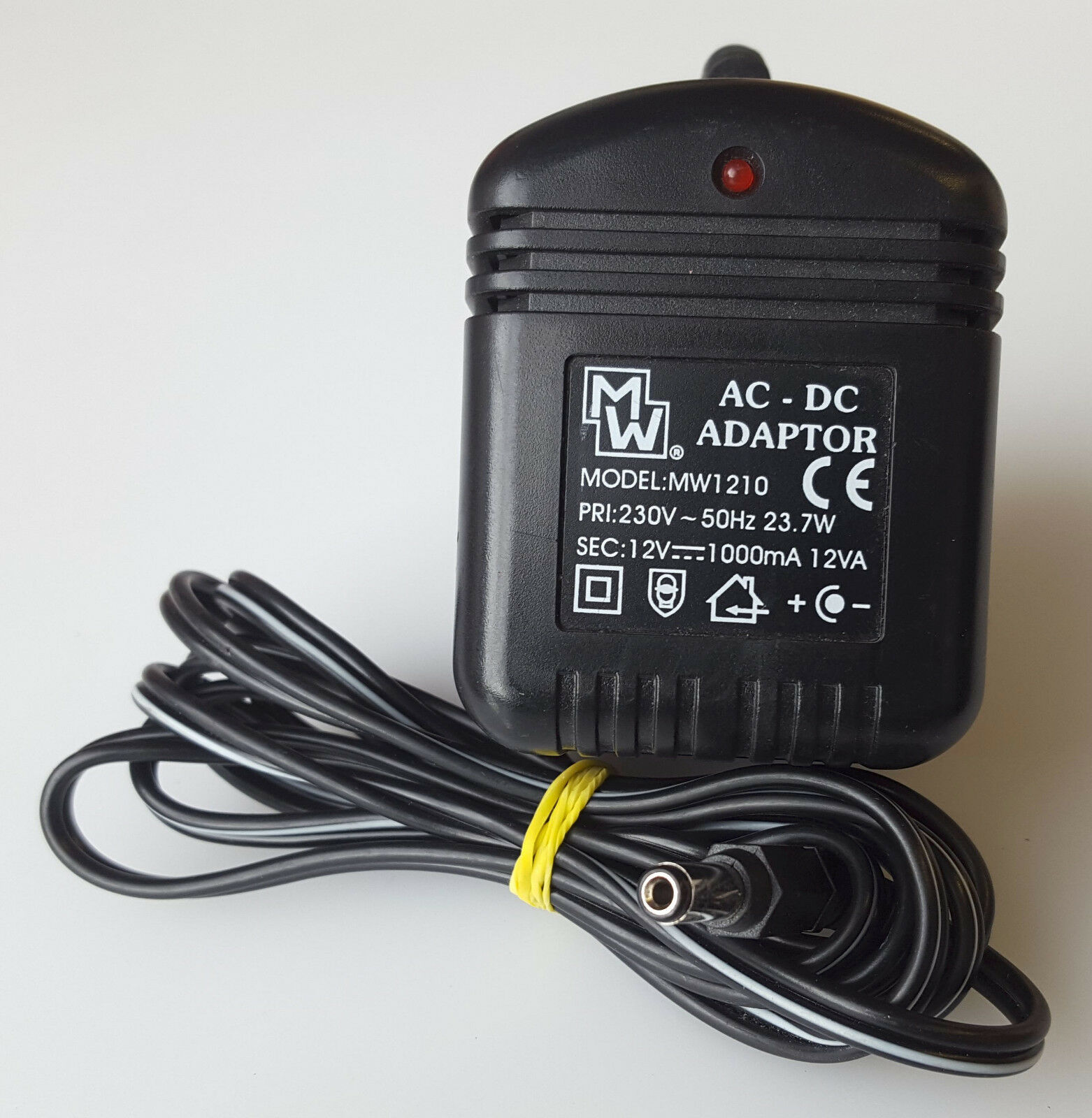 MW MW1210 AC/DC POWER SUPPLY ADAPTER 12V 1.0A UK PLUG Manufacturer warranty: 3 months MPN: MW1210 Output Voltage: - Click Image to Close
