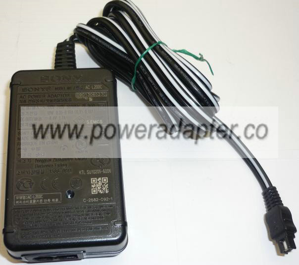 SONY AC-L200C AC ADAPTER 8.4VDC 1.7A USED DIGITAL CAMERA POWER S - Click Image to Close