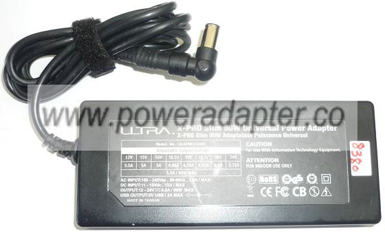 ULTRA ULAC901224AP AC ADAPTER 24VDC 5.5A USED -(+)5.5x8mm POWER