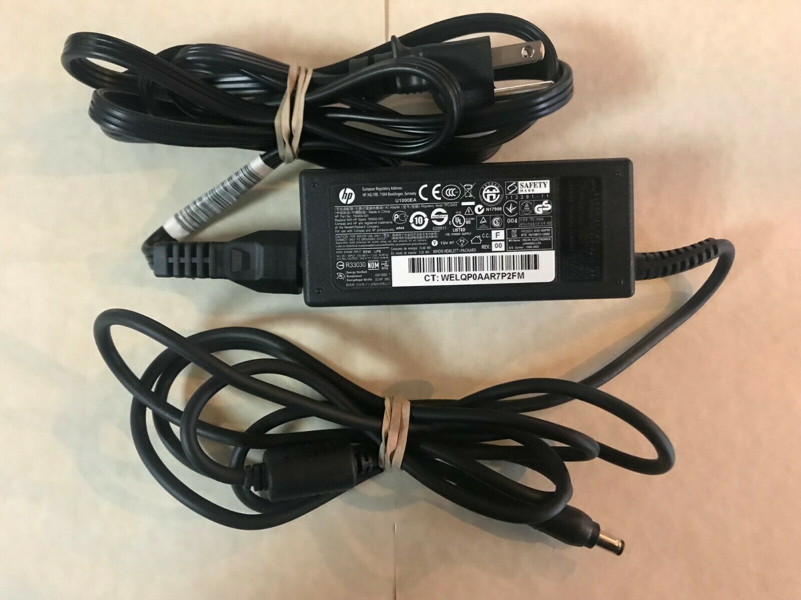 Genuine HP 65W AC Adapter for HP T310 AiO Tera 2 Zero Client,765600-001 , tested working. Original Genuine HP 65W AC - Click Image to Close