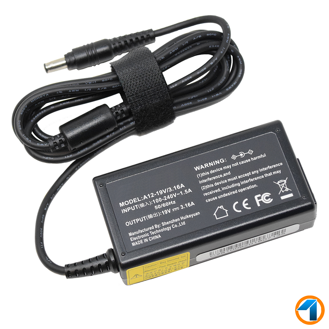 For SAMSUNG NP305V5A-A05DX Compatible Laptop Adapter Charger - 19V 3.16A 60W Quantity: 1 piece Product Type: AC Power