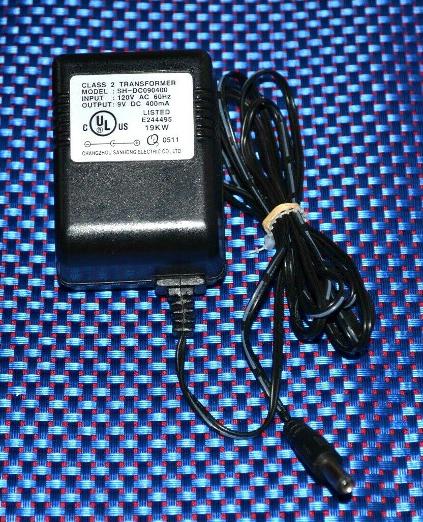 Ac Power Adapter Model Sh Dc090400 Input 120v 60hz Output Dc 9v 400ma Oem Plug Type Acac 5778