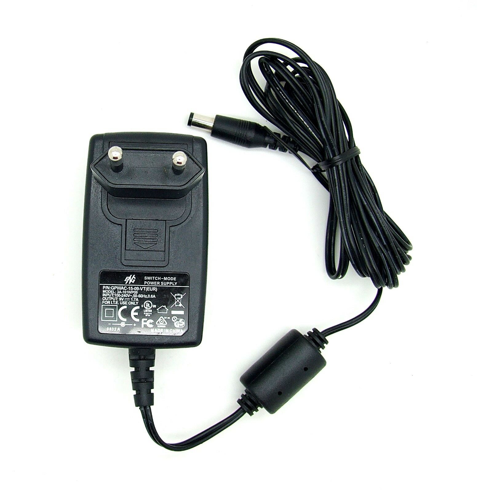 Original closely Power Supply 3a-161wp09 AC Adapter 9v 1,7a Power Supply Marke: ENG Herstellernummer: nicht zutreffend