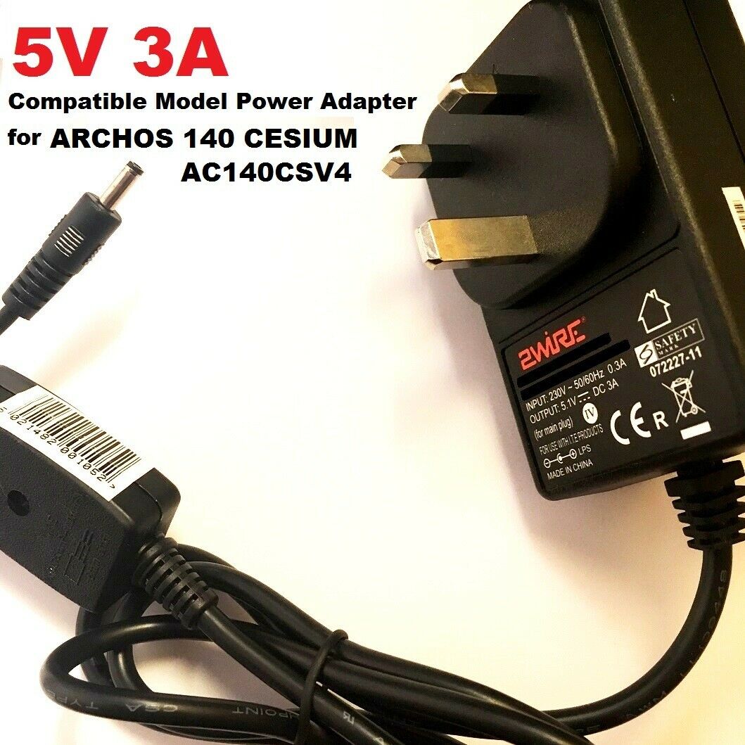 5V Compatible Model Power Adapter for ARCHOS 140 CESIUM Laptop 5V 3A Charger for ARCHOS 140 CESIUM Laptop model AC140