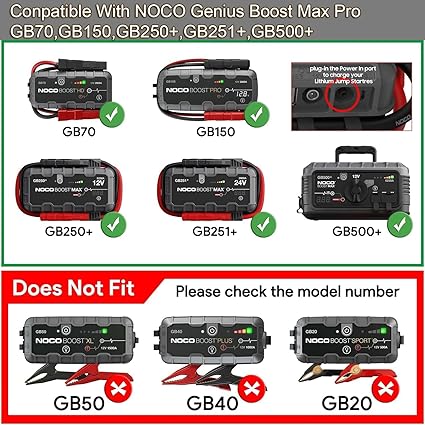 14V Power Adapter Compatible with NOCO GB70 GB150 GB250+ GB251+ GB500 GB500+ Genius Boost Ultra Safe Lithium Jump Starte