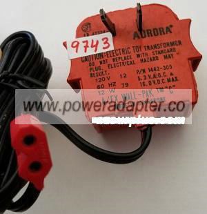 AURORA 1442-200 AC ADAPTER 4V 14VDC USED POWER SUPPLY 120VAC 12W - Click Image to Close