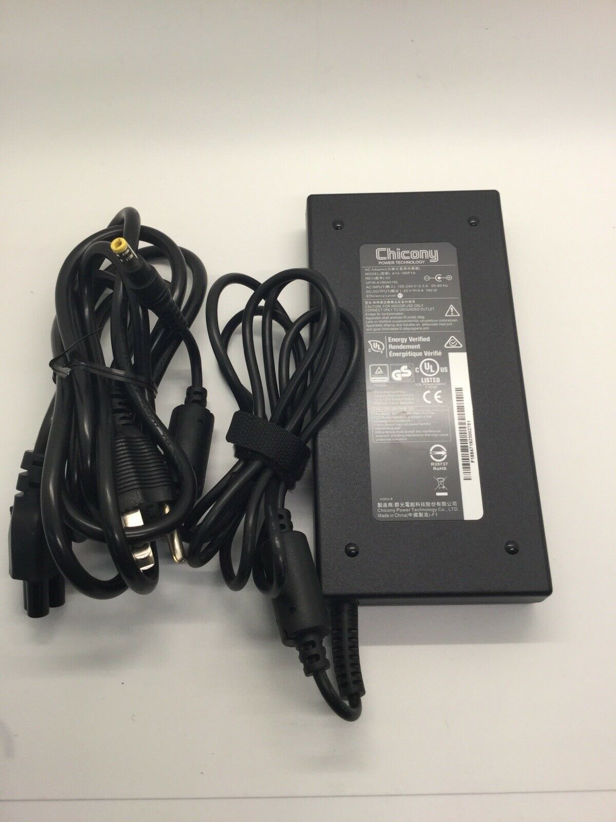 NEW A15-180P1A Genuine Chicony 180W 20V 9A AC Adapter Power Supply for MSI Laptop Compatible Brand: For MSI MPN: A15-18