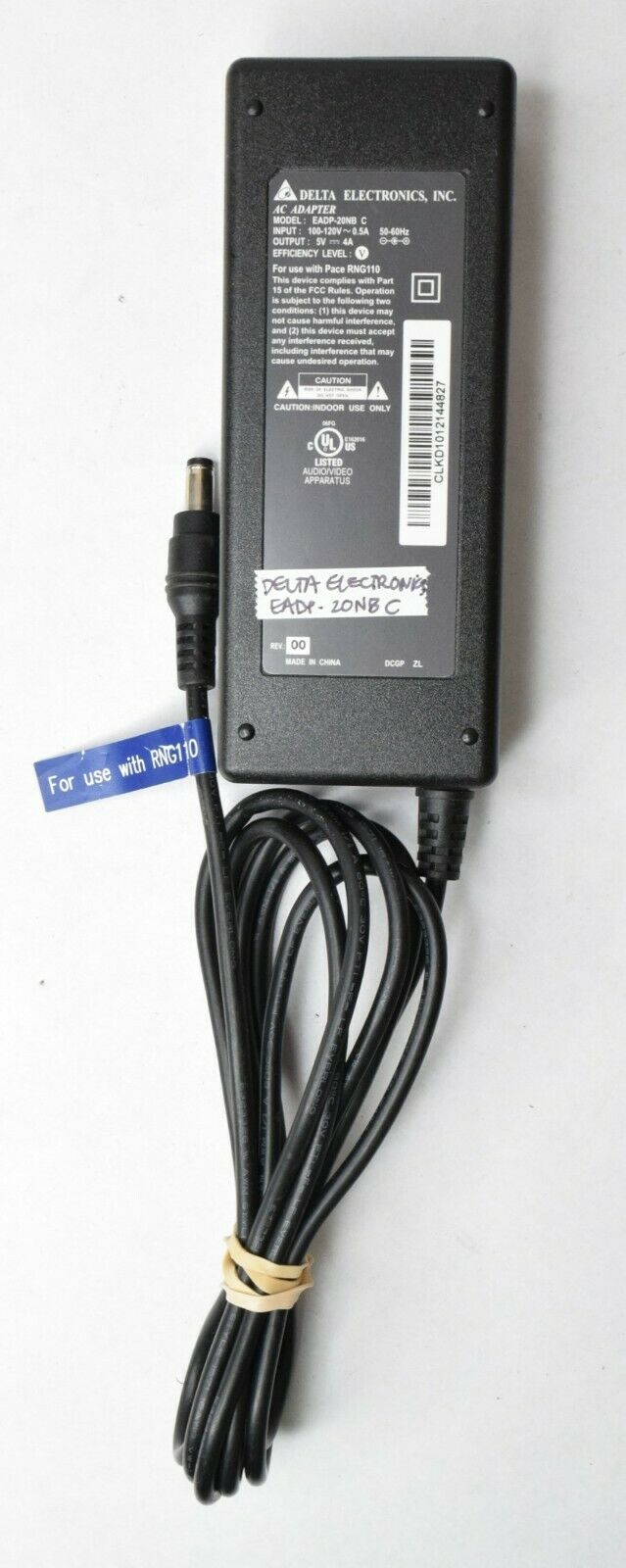 Delta Electronics AC Adapter Power Supply Unit EADP-20NB C 5V 4A Type: Adapter Brand: Delta Electronics Output Voltag