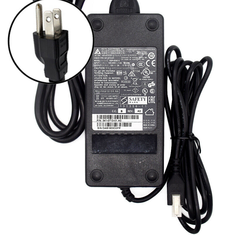 EADP-60MB Power AC Adapter Charger For Cisco 891F 892F Gigabit Router Manufacturer Warranty: 1 month Country/Region of - Click Image to Close