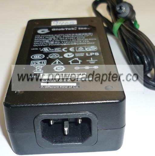 GLOBTEK GT-21097-5012 AC ADAPTER 12VDC 4.17A 50W USED -(+) 2.5x5 - Click Image to Close