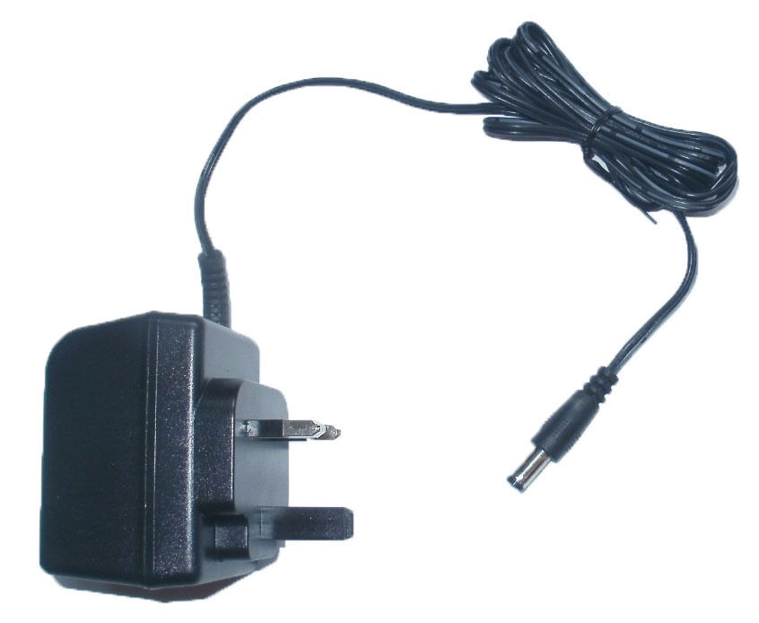 GUITAR EFFECTS PEDAL POWER SUPPLY ADAPTER UK 9V 500MA CENTRE NEGATIVE POLARITY This listing is for a replacement power - Click Image to Close