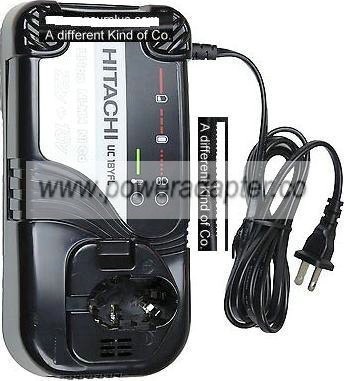 HITACHI UC 18YFL 7.2V-18Vdc 0.35A USED BATTERY Charger 120V 60HZ - Click Image to Close