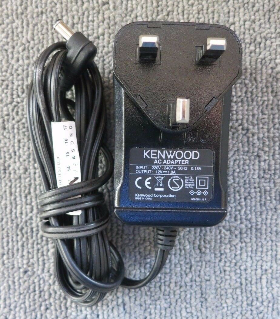 Kenwood W08-0993 UK Plug AC Power Adapter Charger 12 Watt 12 Volts 1 Amp Brand: Kenwood MPN: W08-0993 Type: AC Power A