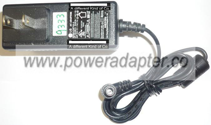 LG LCAP16A-A AC ADAPTER 19VDC 1.7A USED -(+) 5.5x8mm 90° ROUND BARREL TRANSFORMER POWER SUPPLY