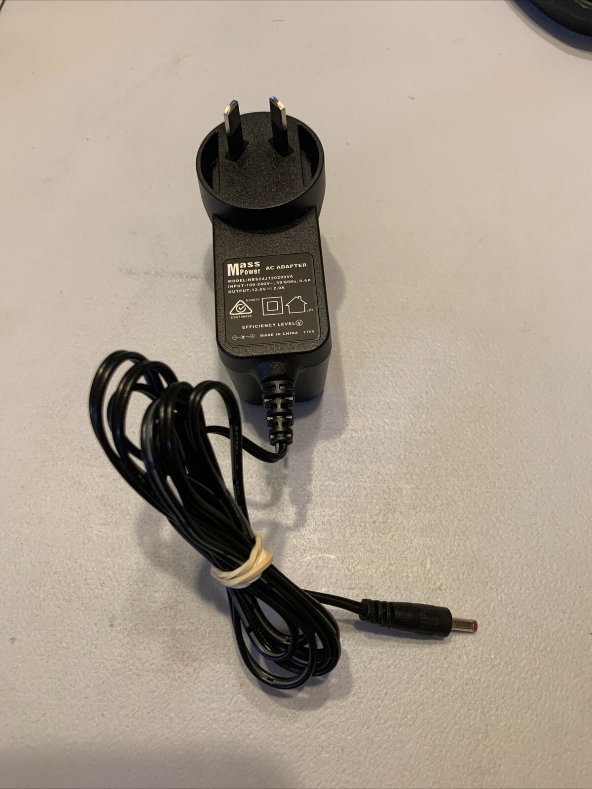 Mass Power 12V 2.0A AC Adapter NBS24J120200VA Compatible Brand: Universal Type: Power Adapter Compatible Model: Un - Click Image to Close
