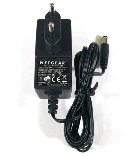 Netgear MV12-Y120100-C5 AC Adapter 12V 1A Original Charger Power Supply Output Current: 1 A Compatible Brand: For Net