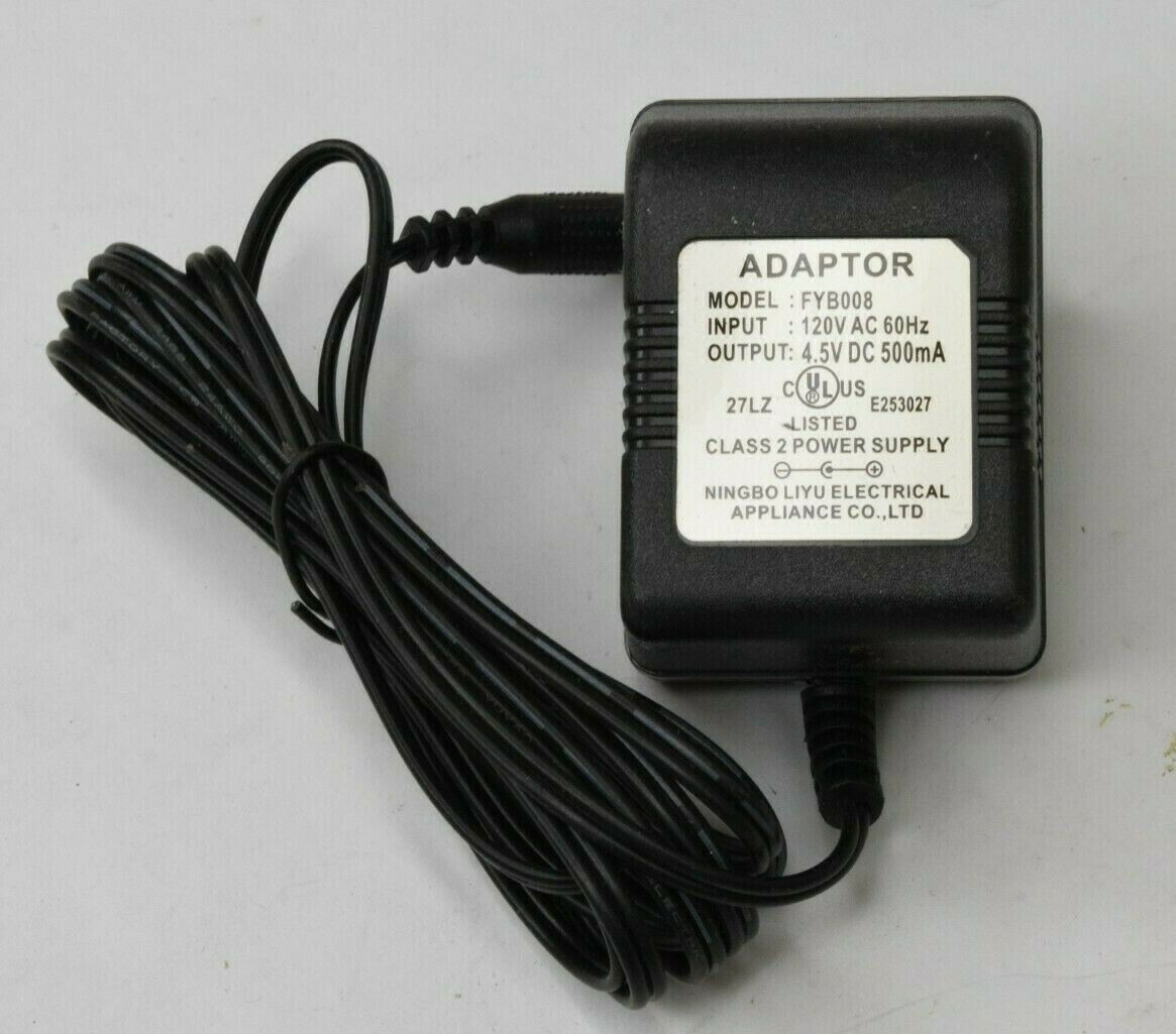 Ningbo Liyu Electrical FYB008 Class 2 Power Supply Adapter Unit 4.5V 500mA Type: Adapter Output Voltage: 4.5 V Featur