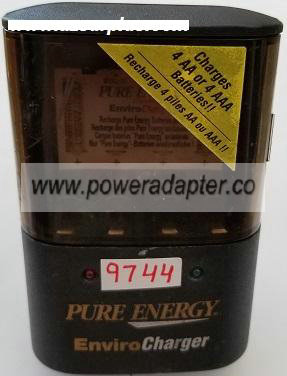 PURE ENERGY EV4-A AC ADAPTER 1.7VDC 550mA USED CLASS 2 BATTERY