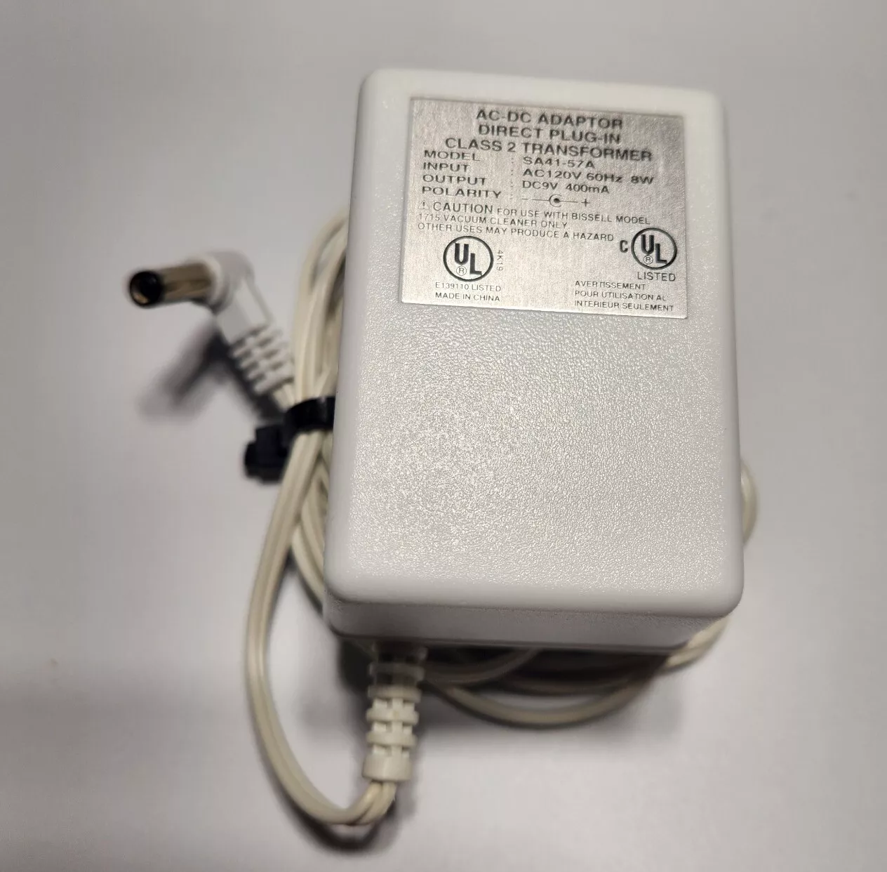 AC Power Supply Adapter Charger Cord SA41-57A Output 9V 400mA Type AC/AC Adapter MPN Does Not Apply Features Powered Ou - Click Image to Close