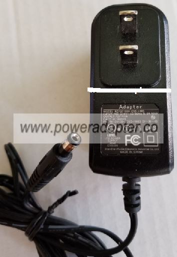 SHENZHEN RD1200500-C55-8MG AC ADAPTER 12VDC 1A USED -(+) 2x5.5 - Click Image to Close