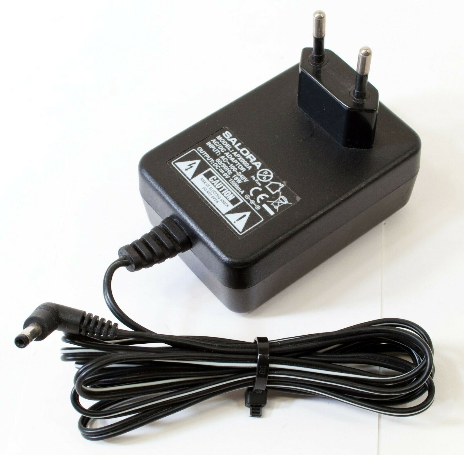 Salora APX002A AC Adapter 9V 1500mA Original Charger Power Supply Brand: Salora Compatible Brand: For Salora Type: Pow