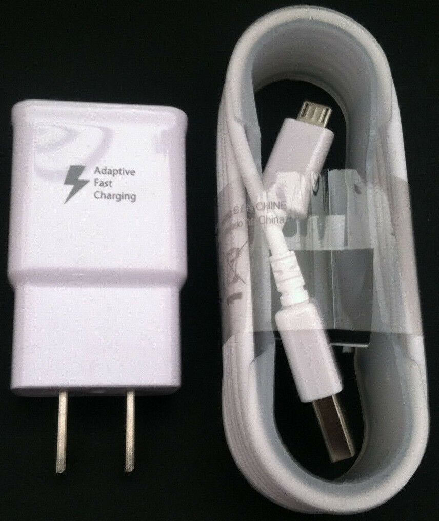 Adaptive Fast Rapid Wall Charger OEM For Samsung S6 S7 Edge Note 4 5 + 5ft Cable Number of Ports: 1 Compatible Brand: