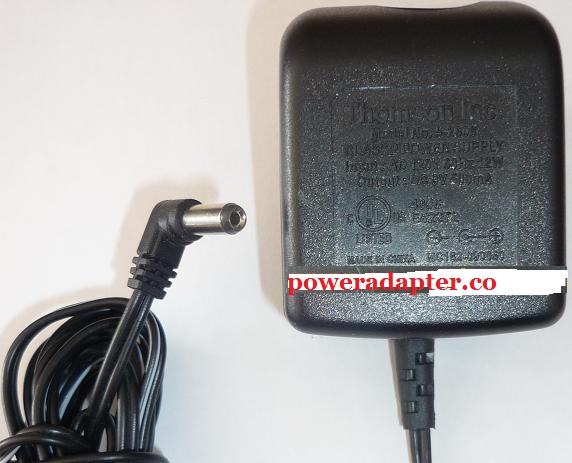 THOMSON 5-2608 AC ADAPTER 9VDC 500mA USED -(+) 2x5.5x9mm - Click Image to Close