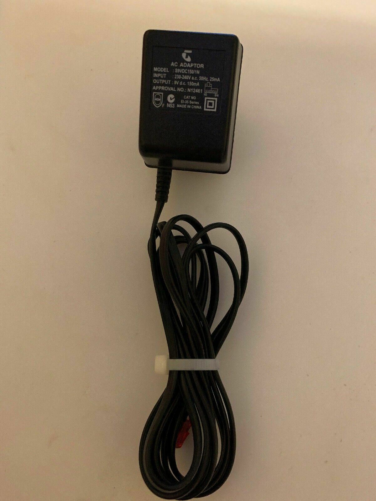 Genuine Telstra AC Adaptor S9VDC150/1N 9V 150mA Power Supply Compatible Brand: Telstra Type: AC/DC Adapter Compatib - Click Image to Close