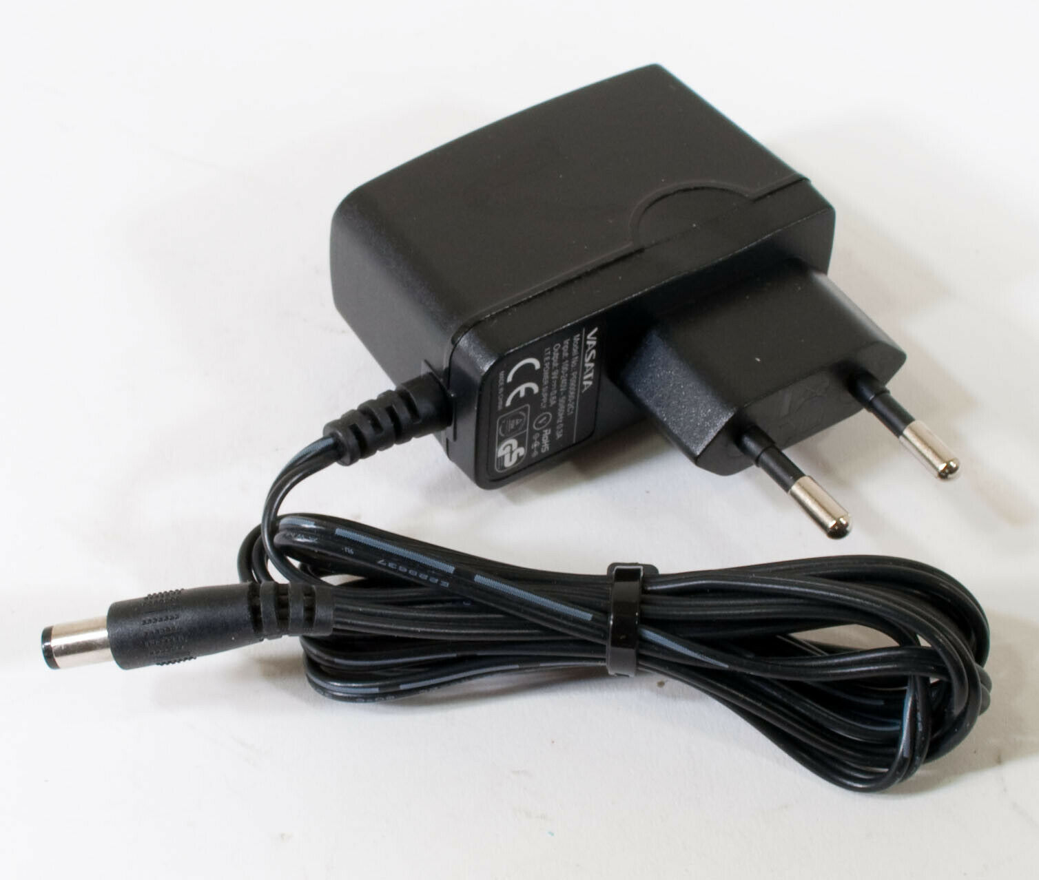 Vasata P090060-2C1 AC Adapter 9V 0.6A Original Power Supply Europlug RoHS Output Current: 0.6 A Voltage: 9 V MPN: P0 - Click Image to Close