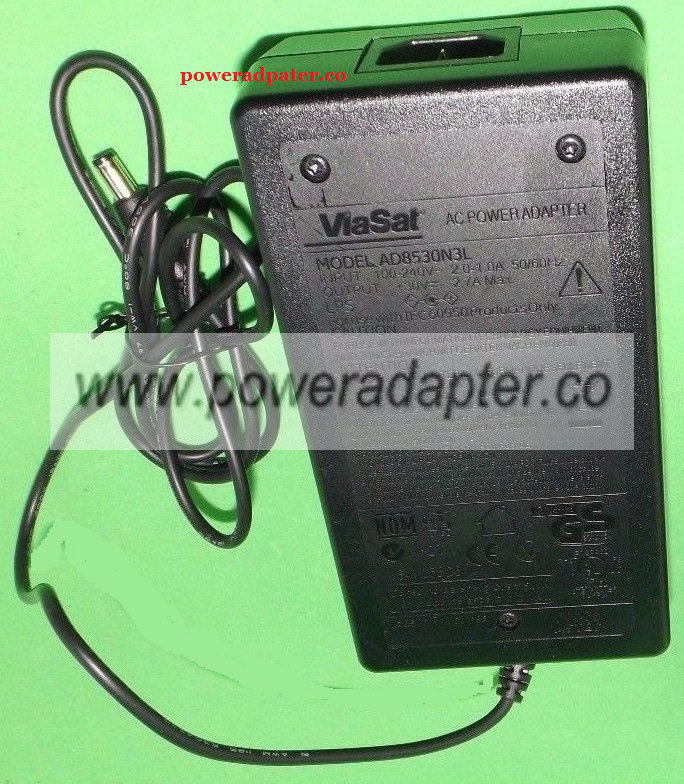ViaSat AD8530N3L AC Adapter 30vdc 2.7A -(+) 2.5x5.5mm Charger
