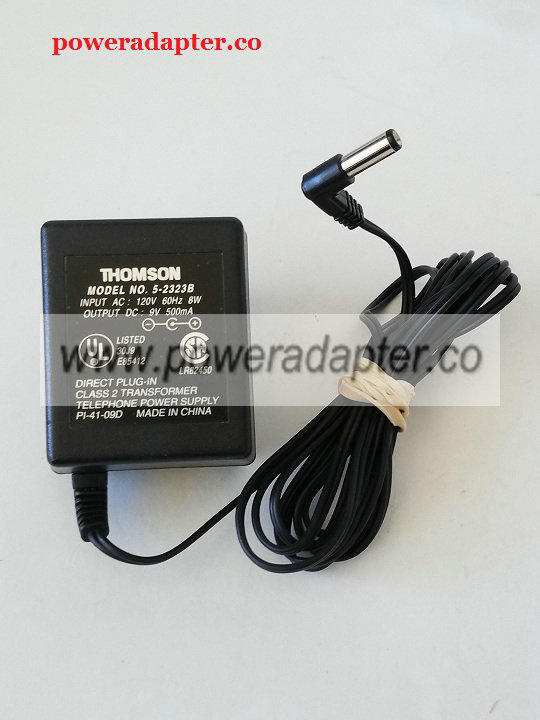 POWERADAPTER.CO AC ADAPTER for Thomson 5-2323B 9VDC 500mA Power Adaptor Transformer